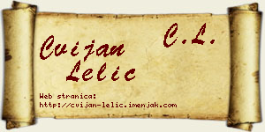 Cvijan Lelić vizit kartica